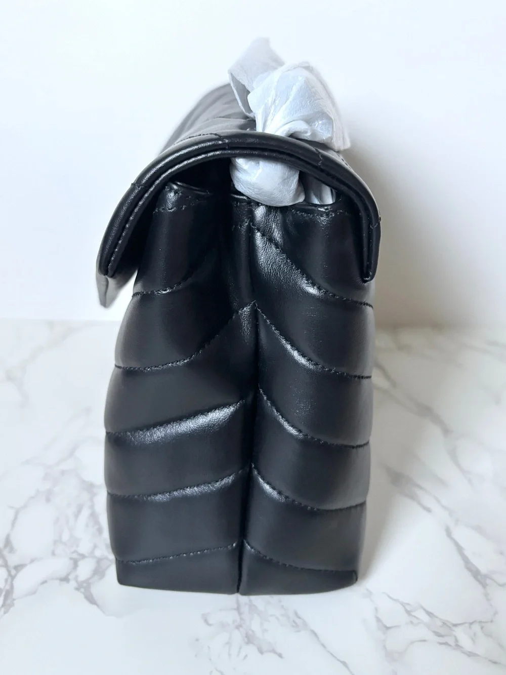New Saint Laurent YSL Small Loulou Shoulder Bag Black w/Black Hardware